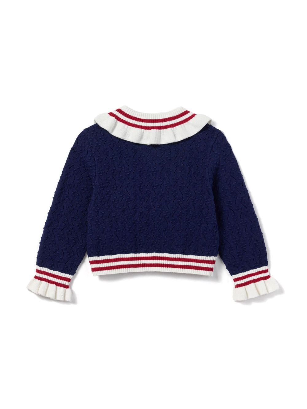 Textured knit cardigan