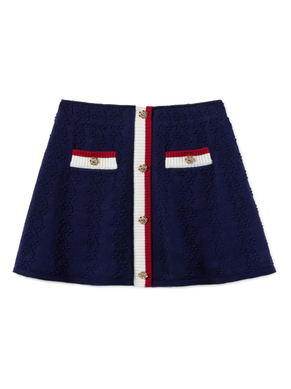 Textured knit skirt