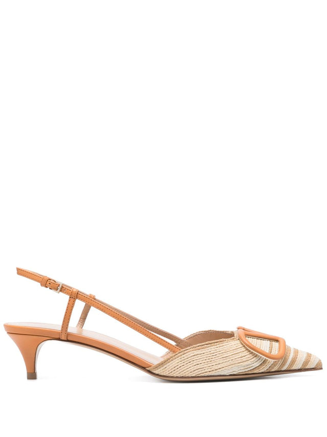 VLogo Signature slingback pumps
