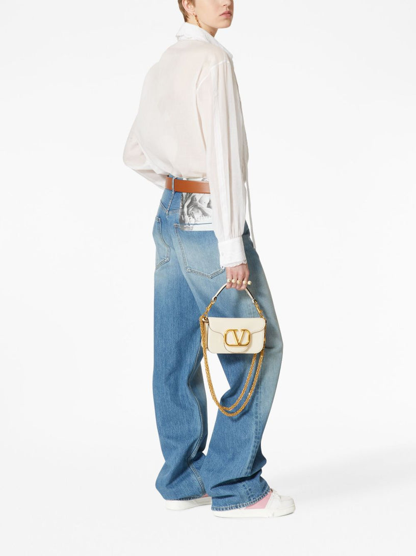 Small Locò shoulder bag in calfskin