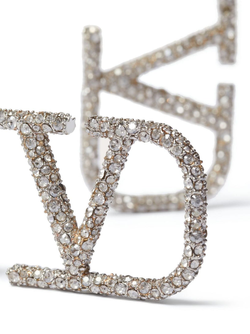 VLogo Signature earrings in metal and Swarovski® crystals