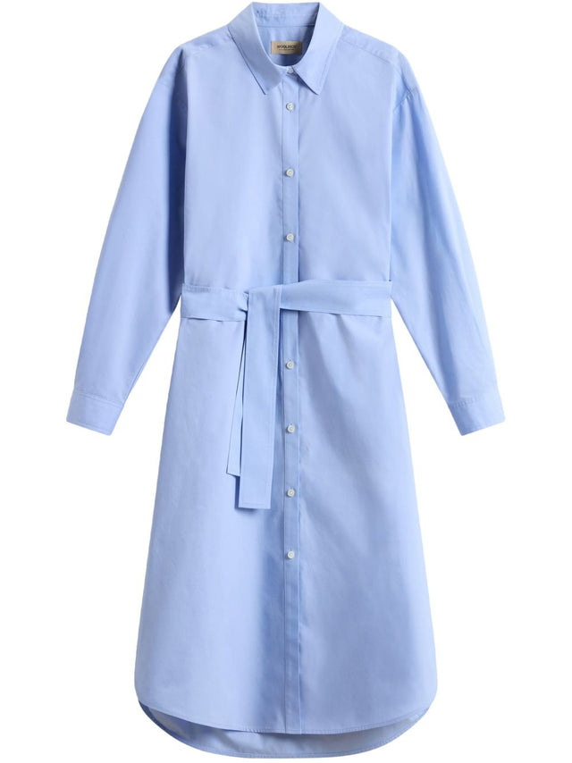 Belted shirt dress