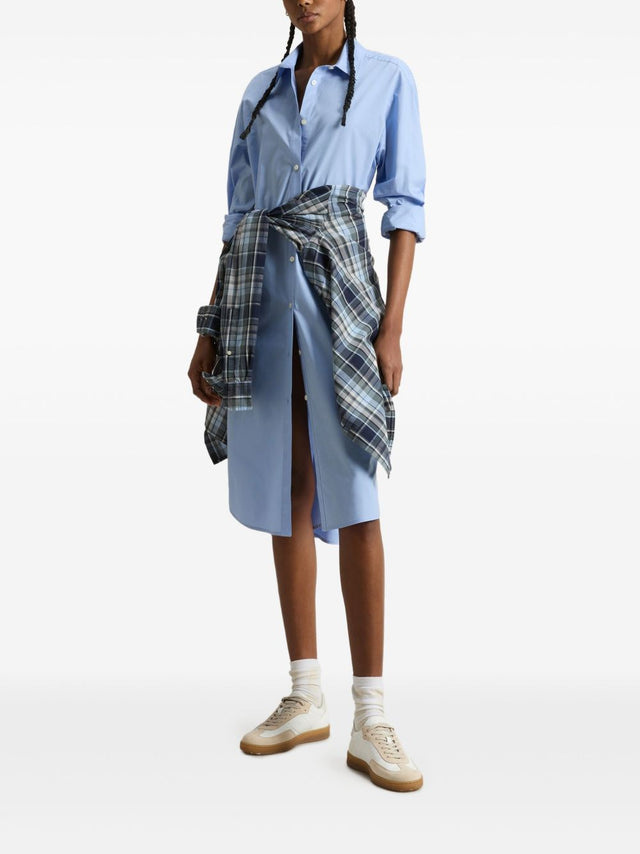 Belted shirt dress