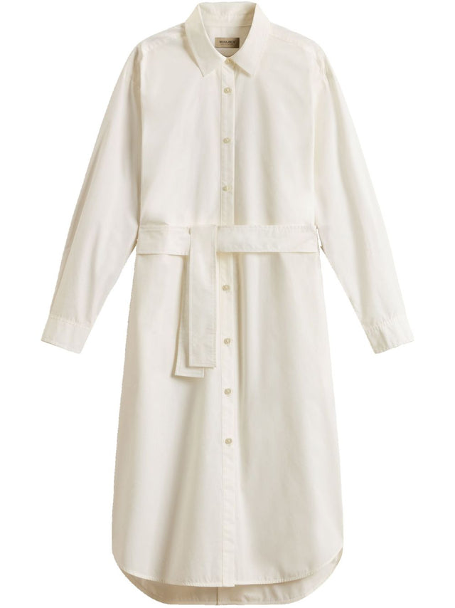 Belted shirt dress