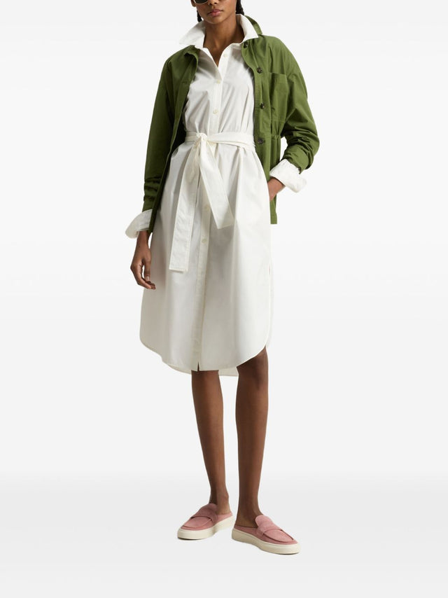 Belted shirt dress