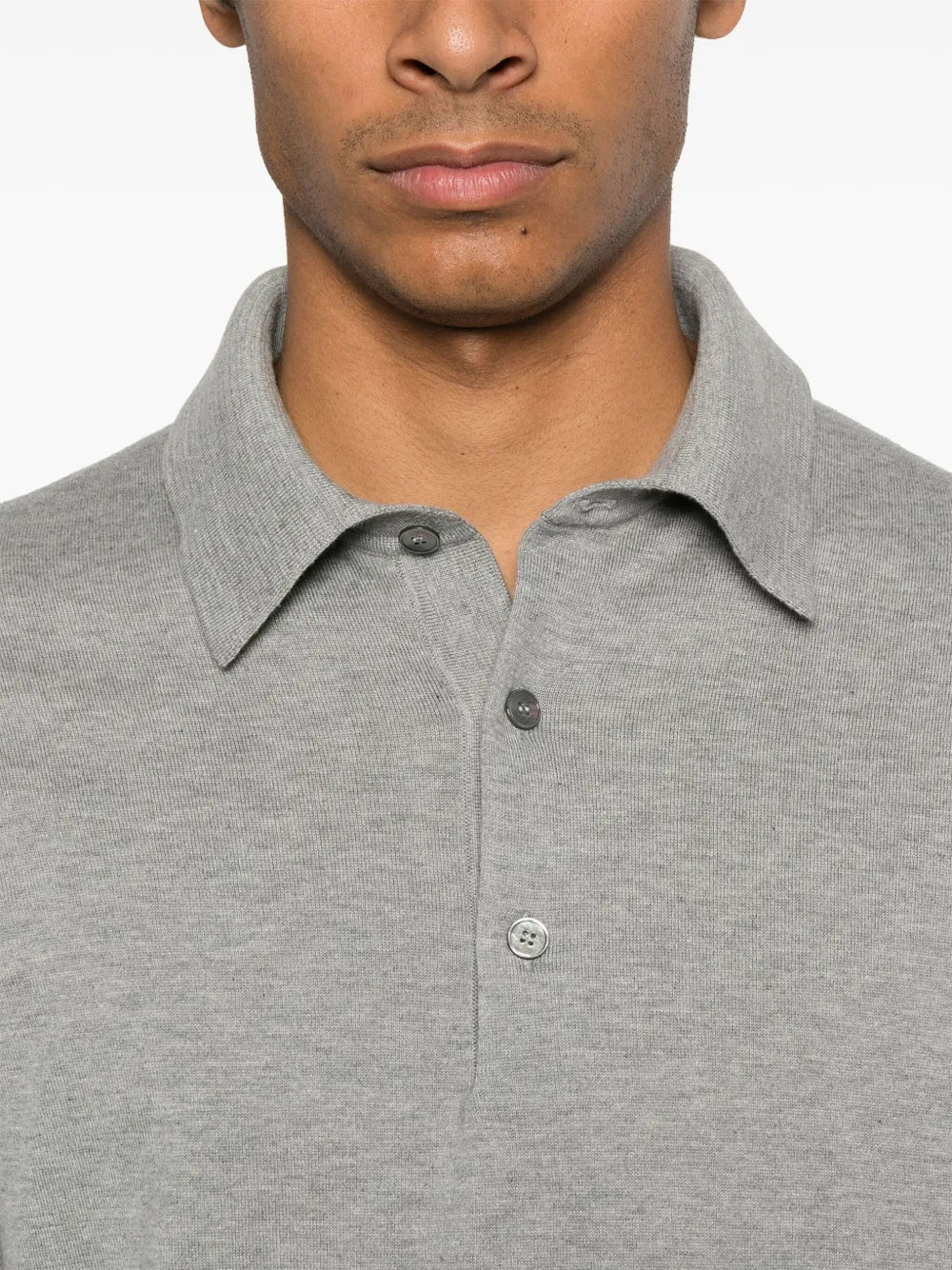 Knitted polo shirt