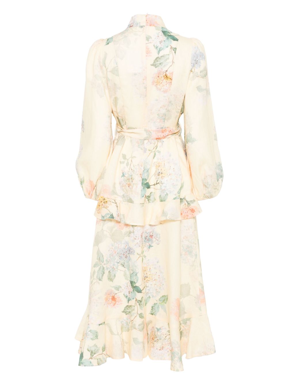 Illuminate Peplum midi dress
