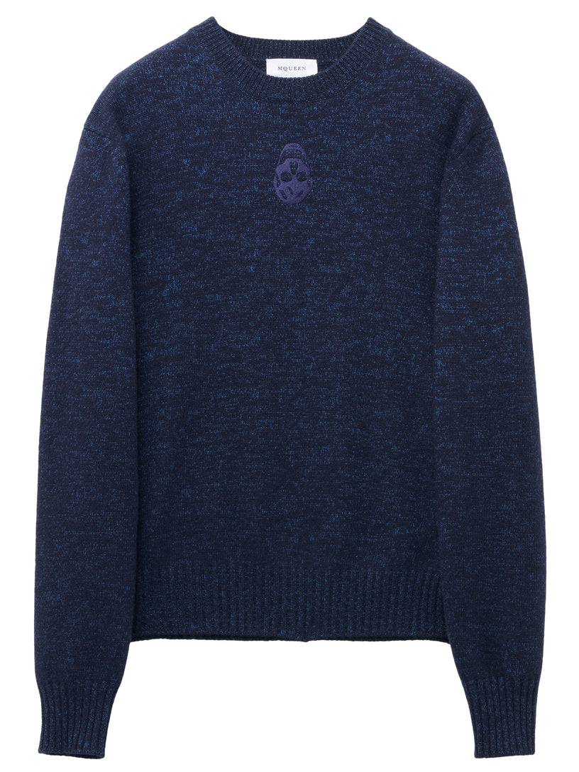 Skull sweater in Indigo - Main Image