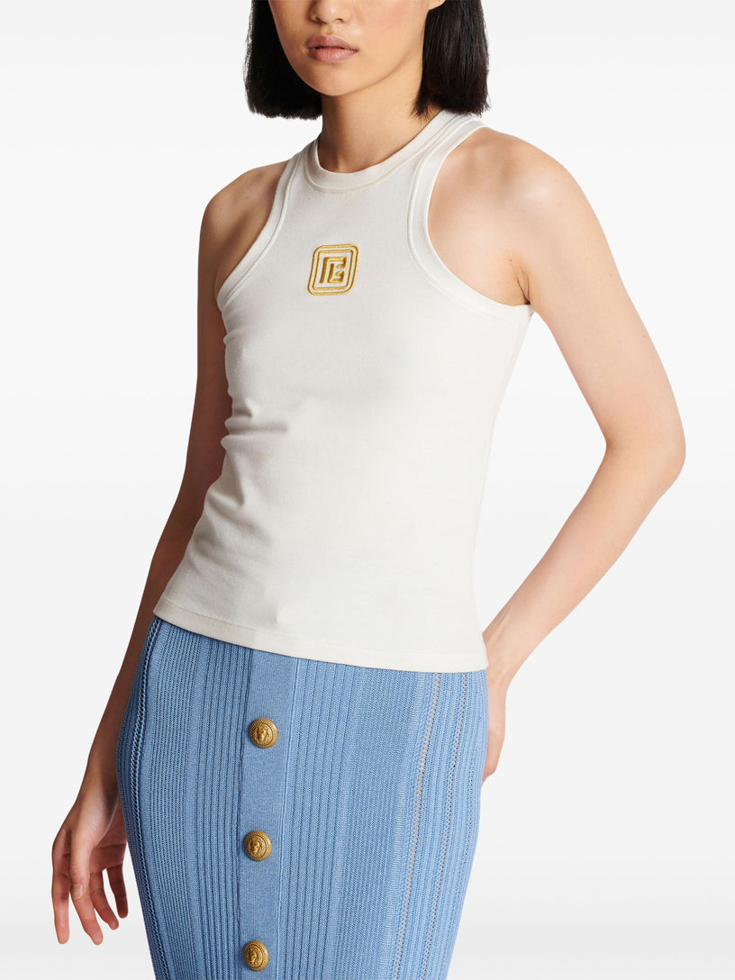 Tank top with Retro PB embroidery