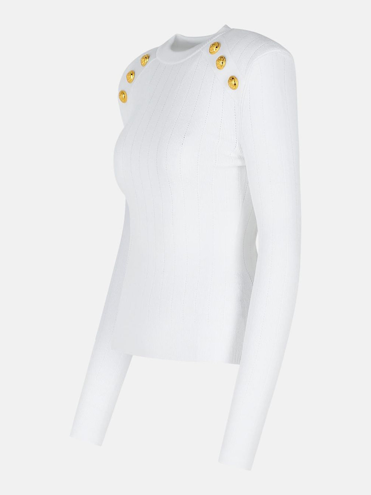 Knit jumper with button details