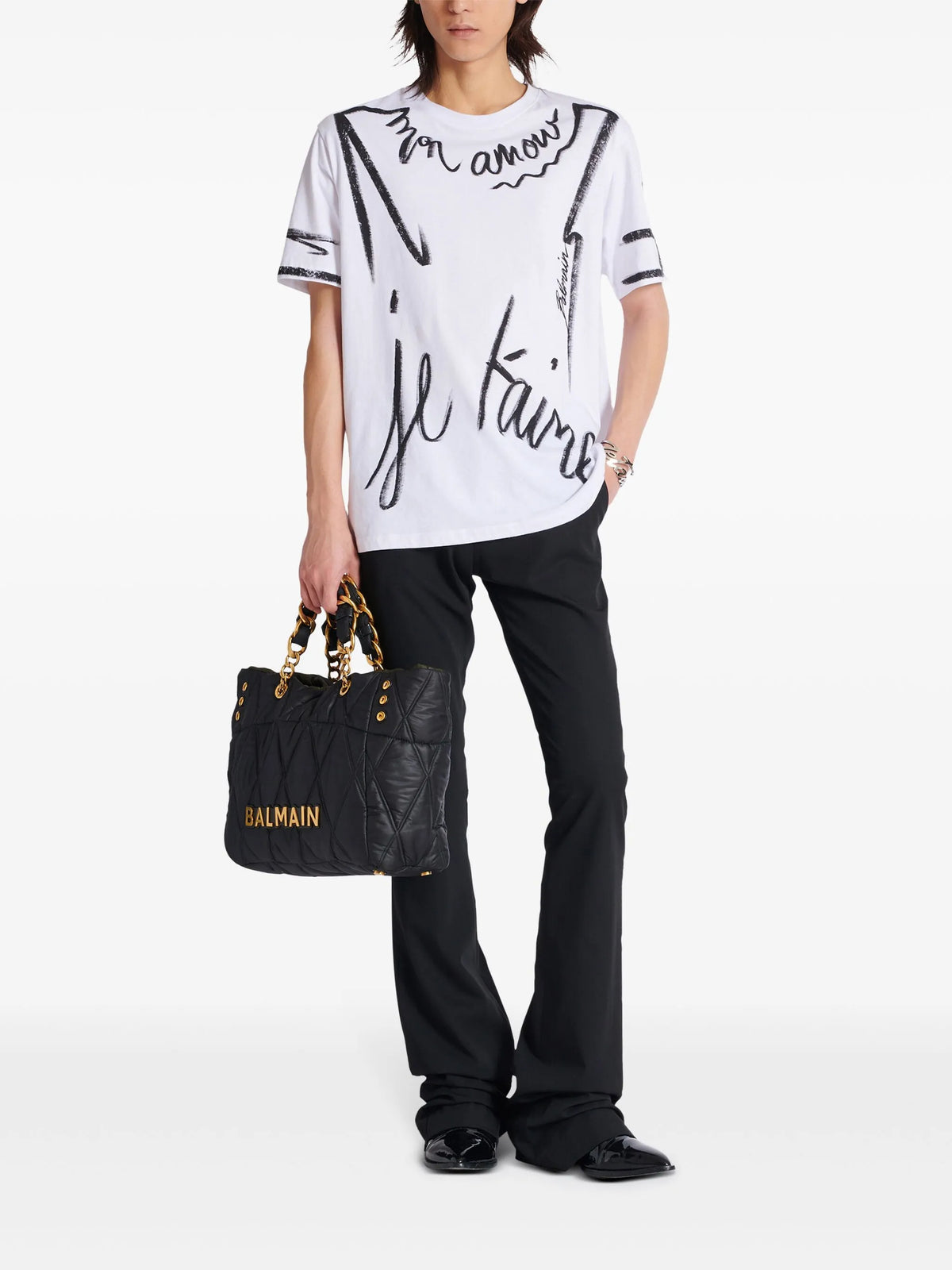 T-shirt with “love letter” print