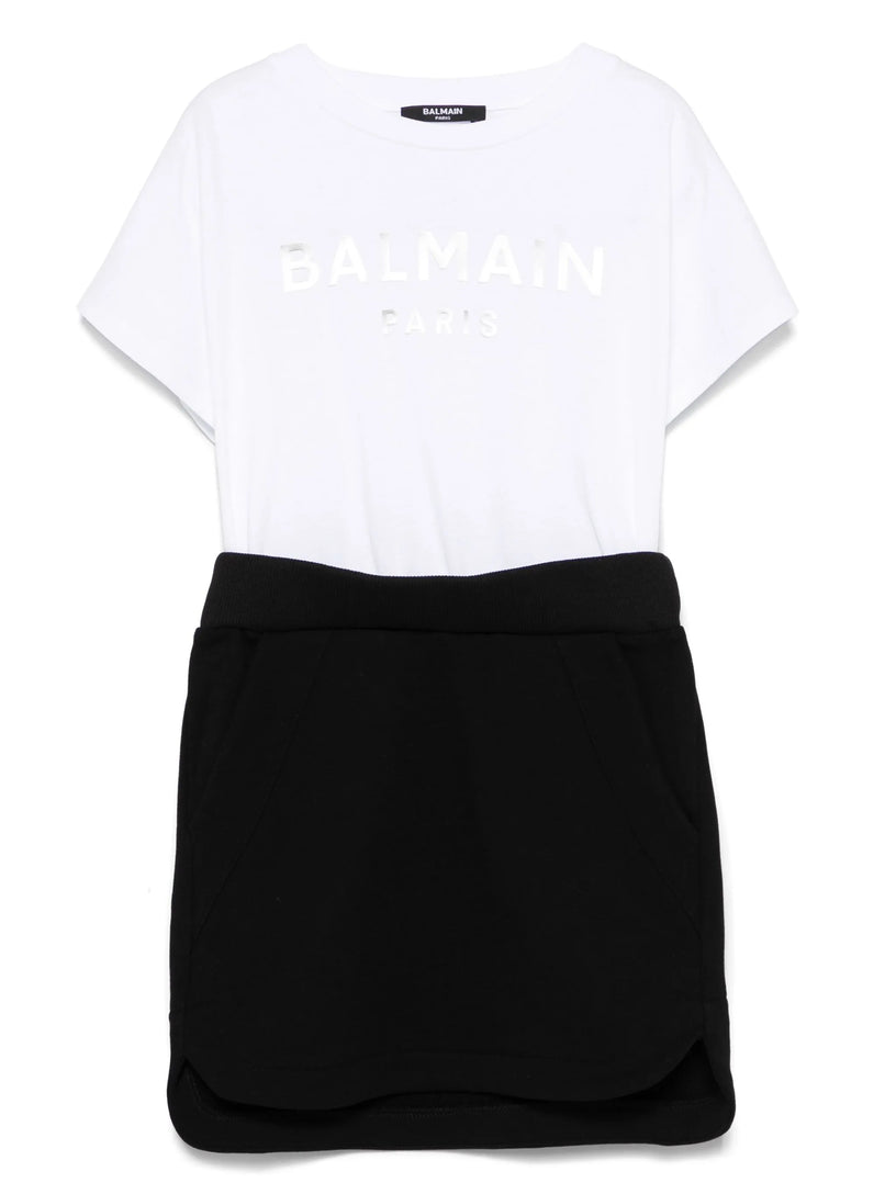 Short dress with logo