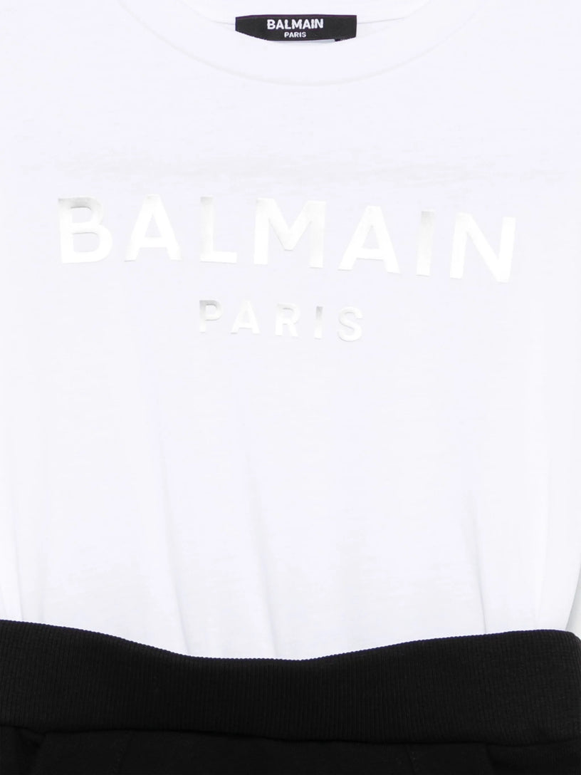 Short dress with logo