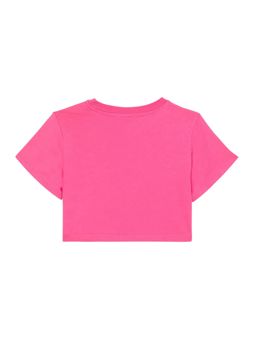 T-shirt with applied logo