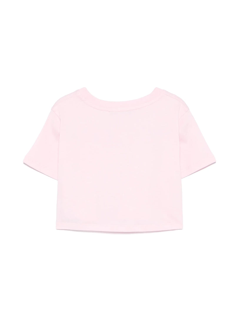 T-shirt with applied logo