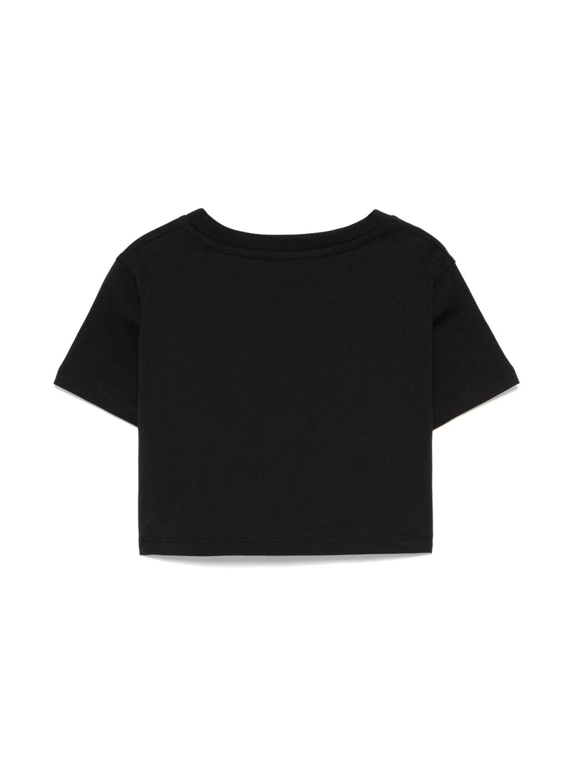 T-shirt with applied logo
