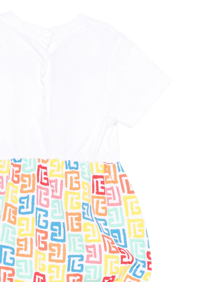 Logo-print babygrow set