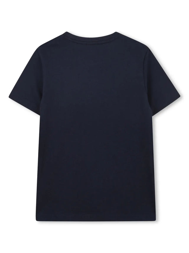 Jersey T-shirt with printed logo