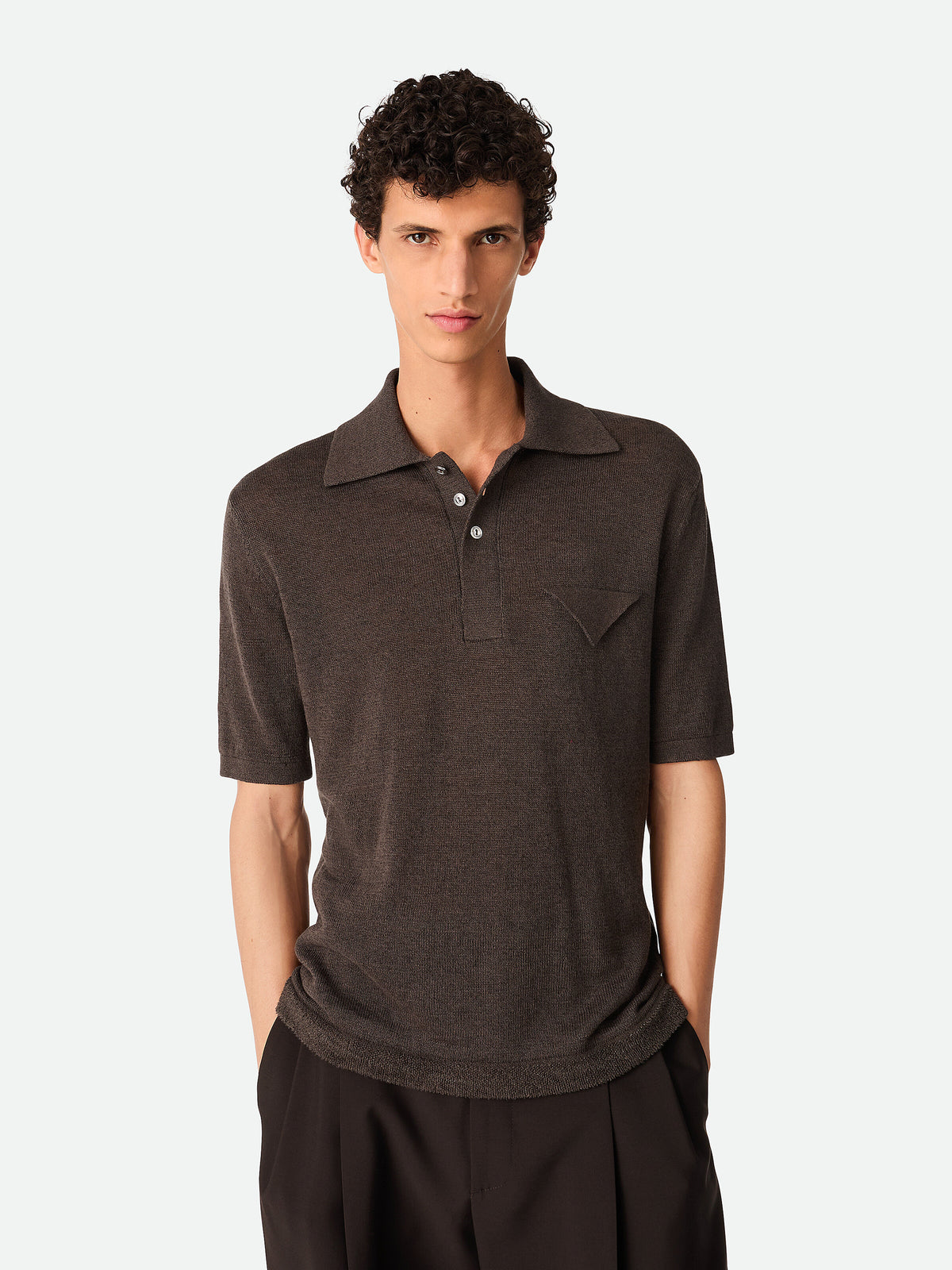 Lightweight linen polo
