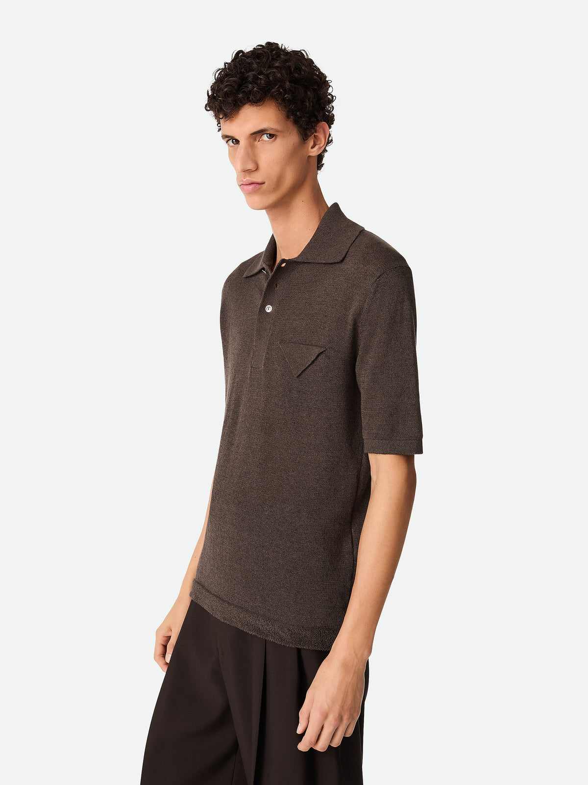 Lightweight linen polo