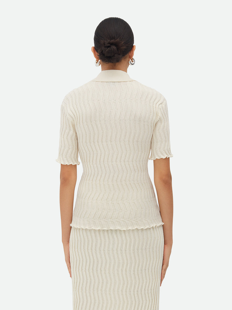 Ribbed Wool Top