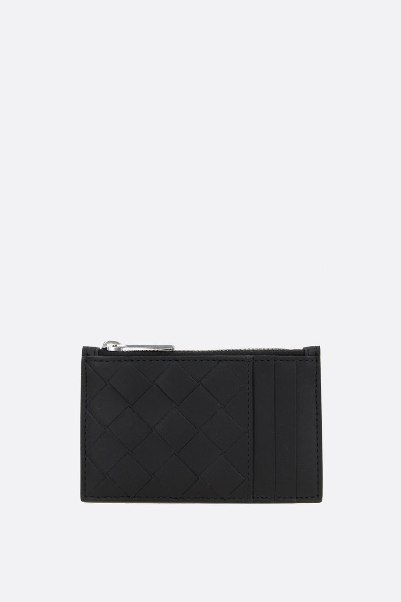 Intrecciato Zipped Card Case