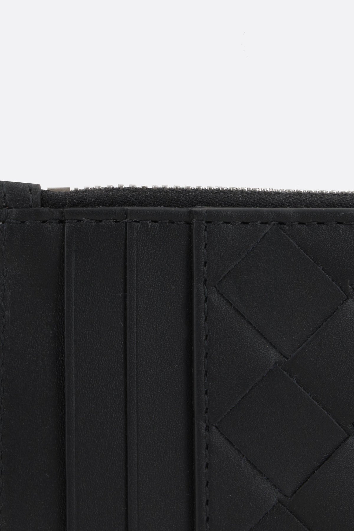 Intrecciato Zipped Card Case
