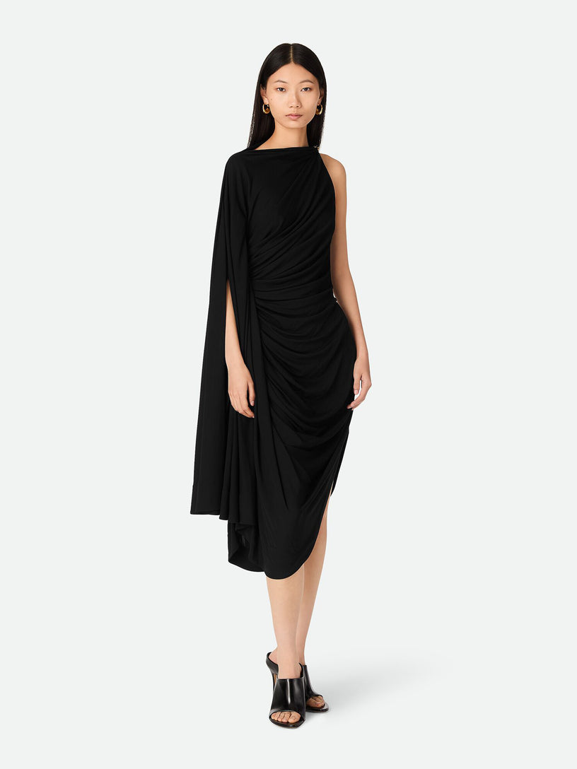 Viscose Jersey Draped Dress