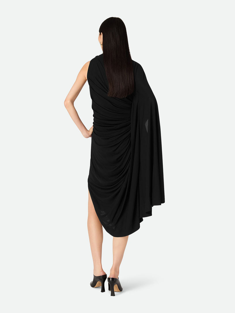 Viscose Jersey Draped Dress
