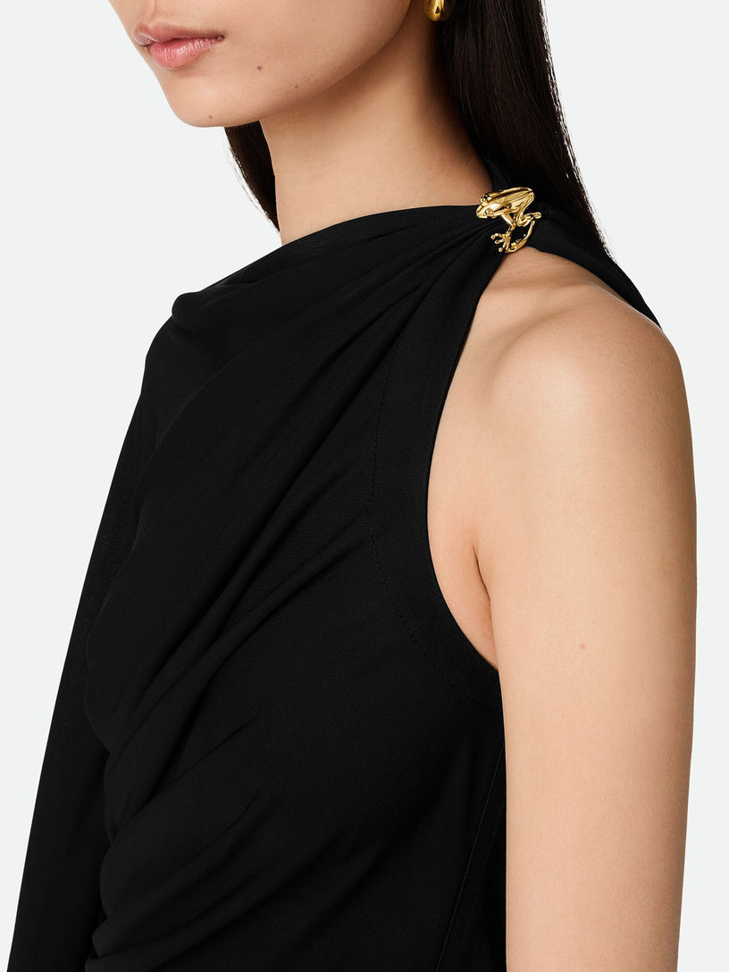 Viscose Jersey Draped Dress