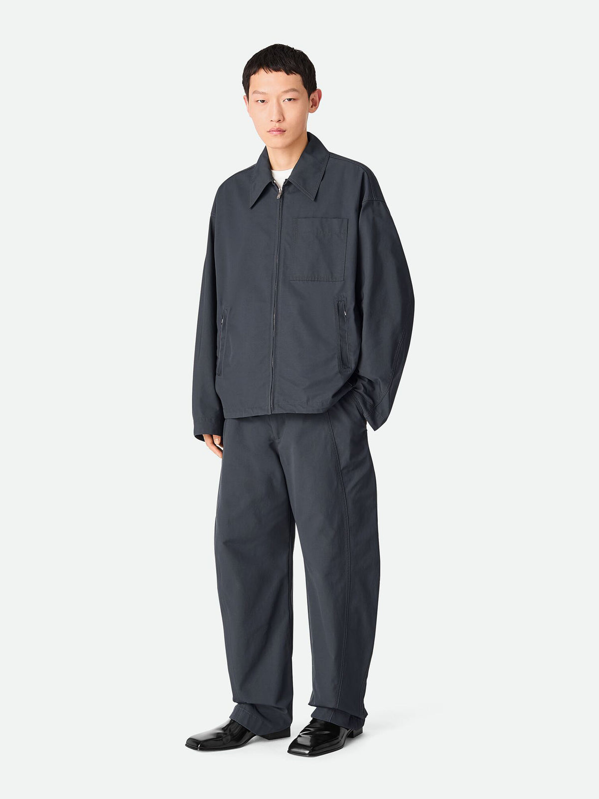 Resinated Cotton Blouson