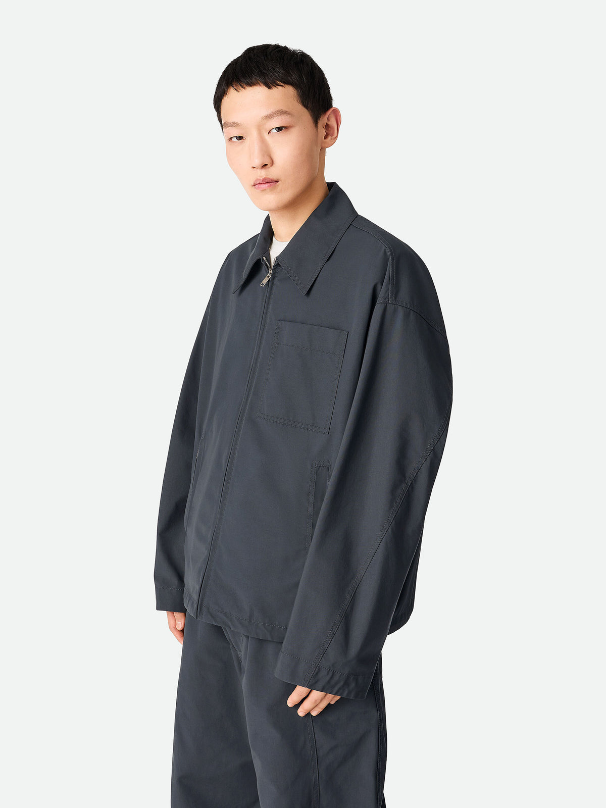 Resinated Cotton Blouson