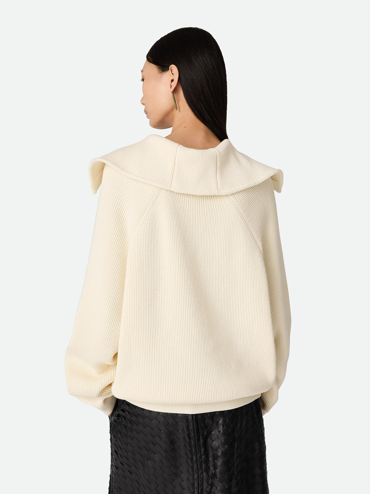 Ribbed cotton cardigan