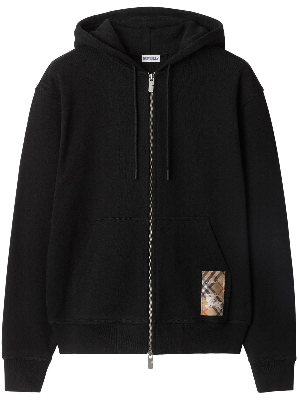 Full zip sweatshirt with Check label