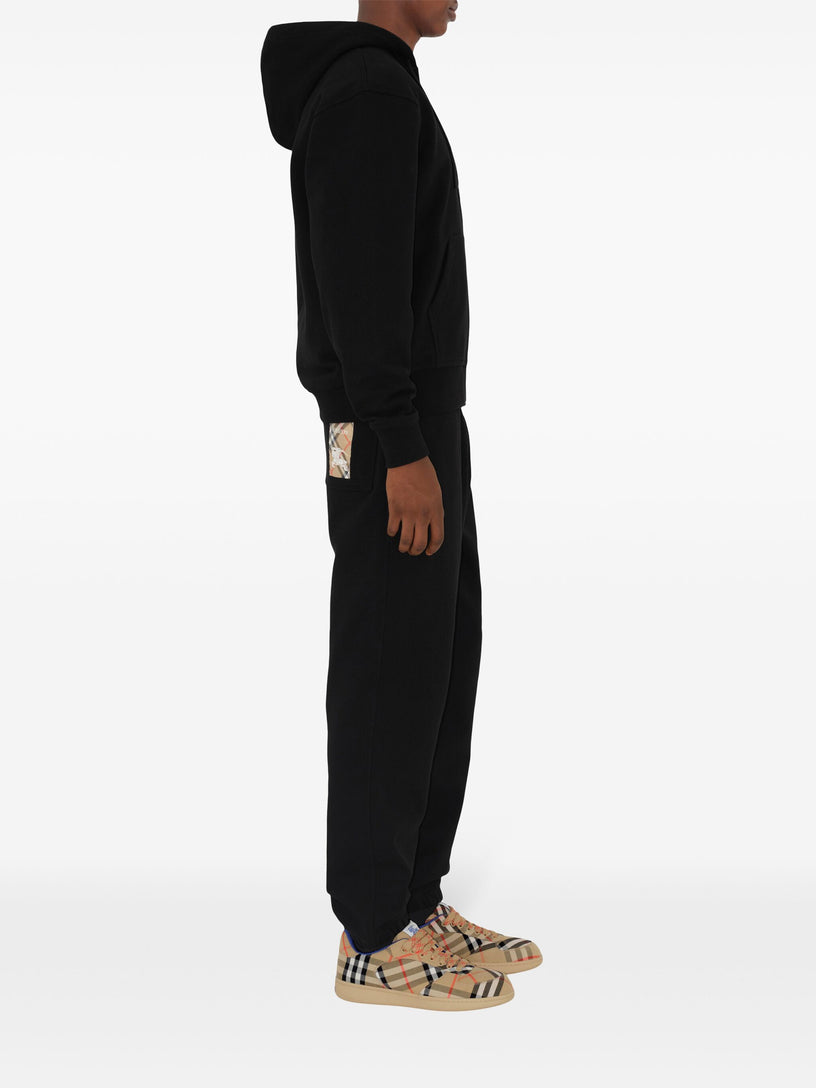 Full zip sweatshirt with Check label