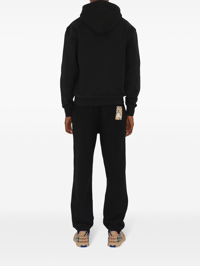 Full zip sweatshirt with Check label