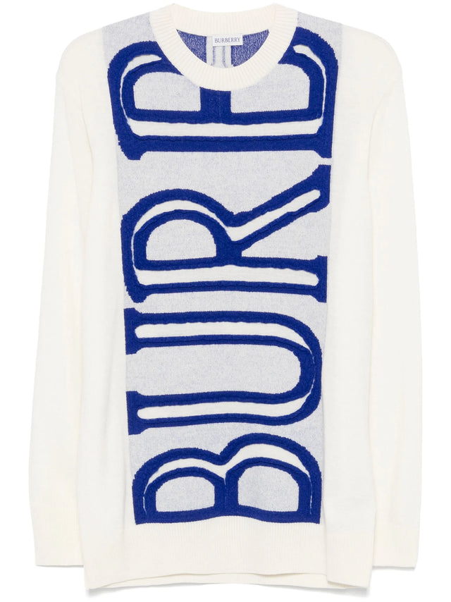 Wool sweater with logo
