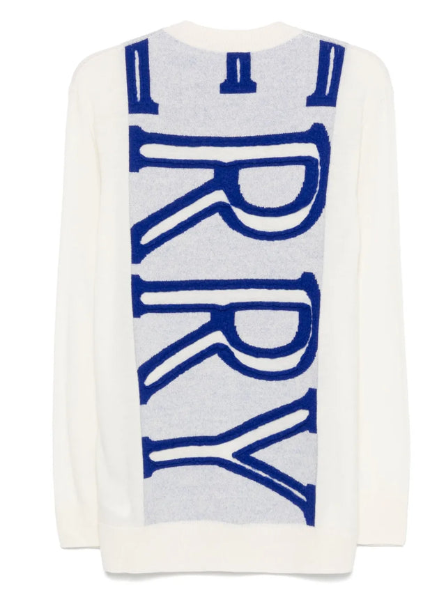Wool sweater with logo