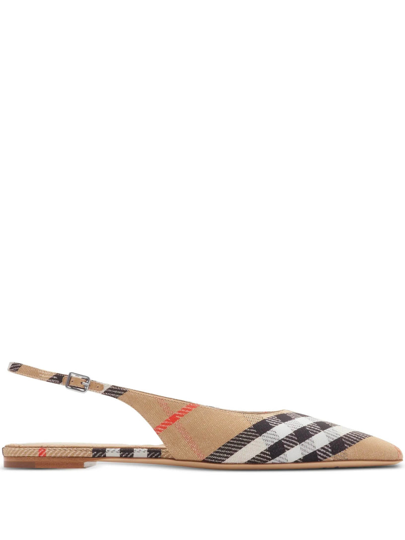 Check Birdie Slingback Flats