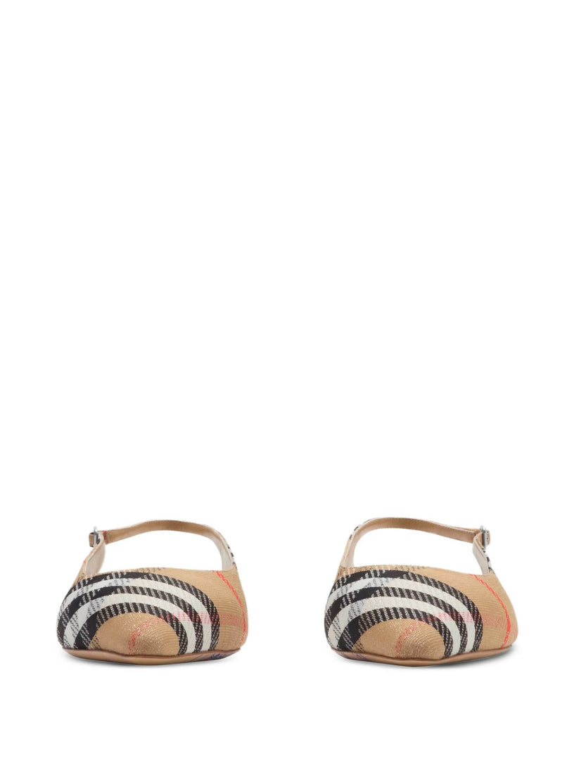 Check Birdie Slingback Flats