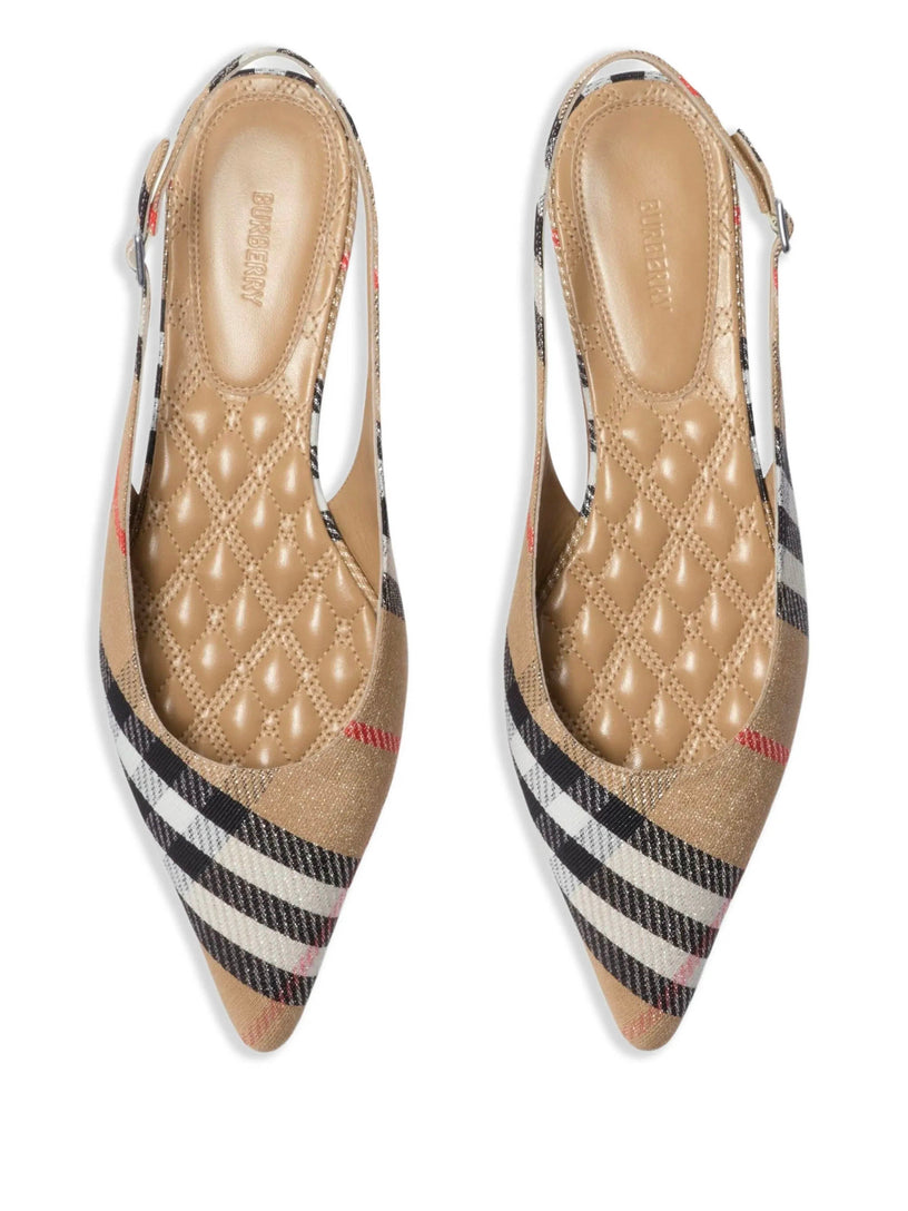 Check Birdie Slingback Flats