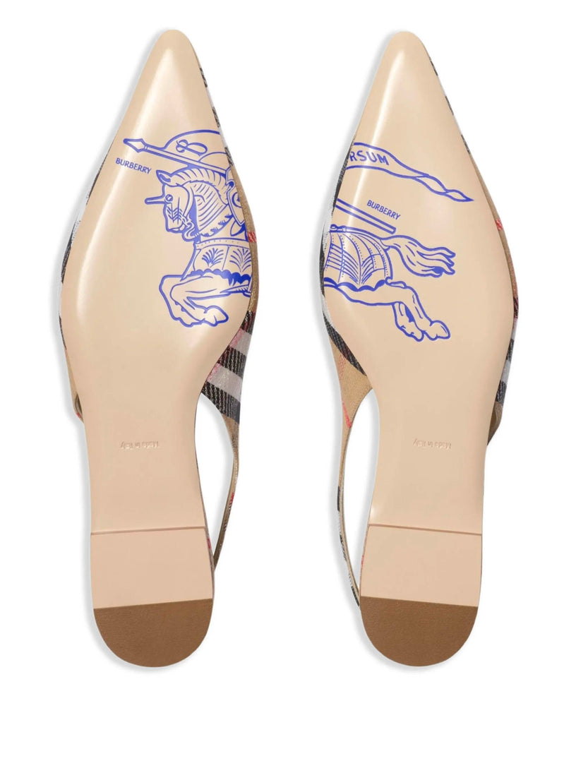 Check Birdie Slingback Flats