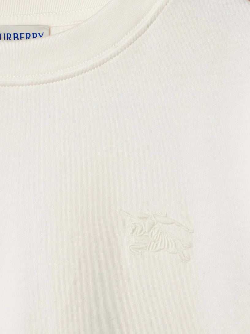 Cotton T-shirt with Check trim