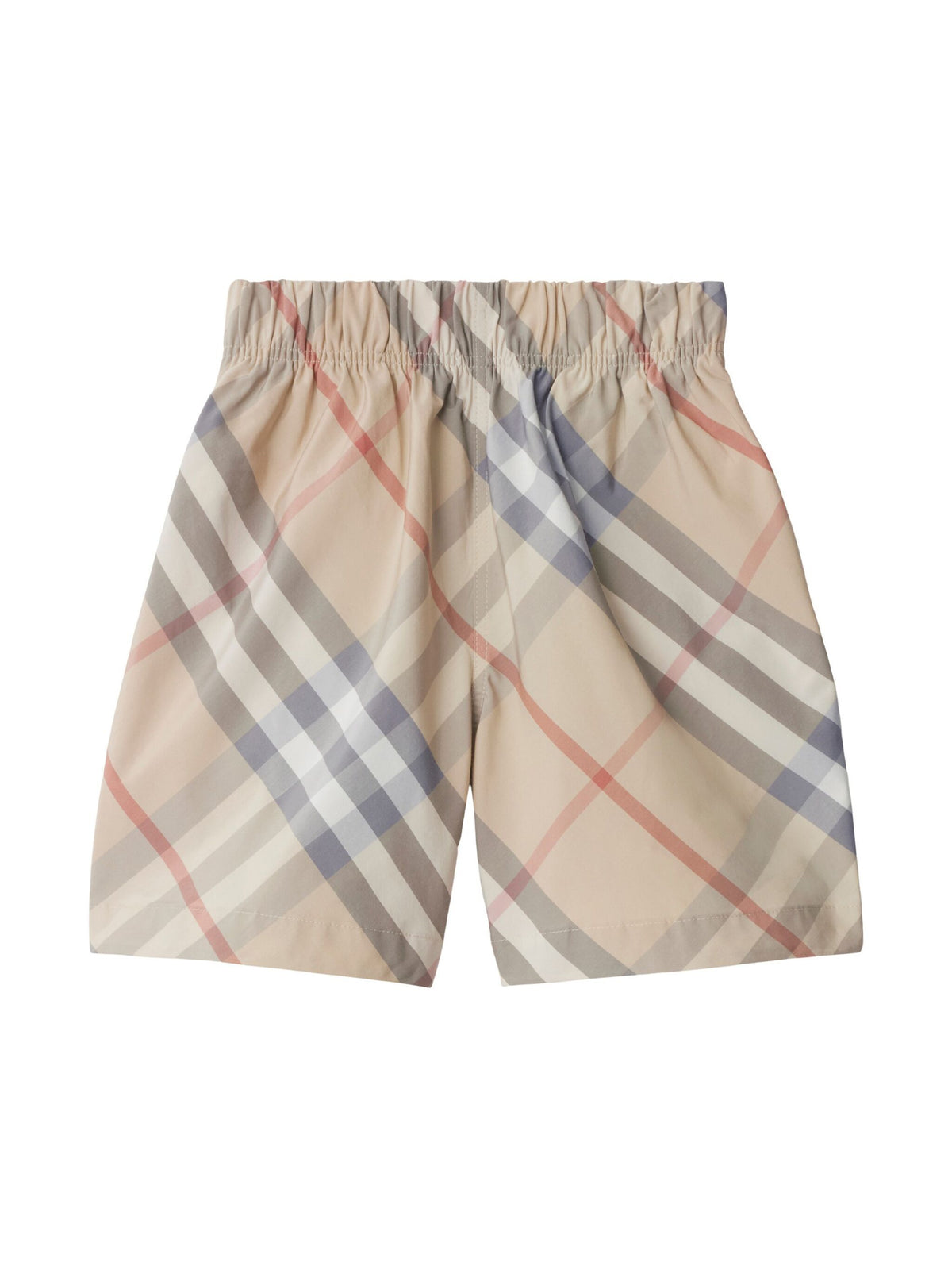Check Cotton Blend Shorts