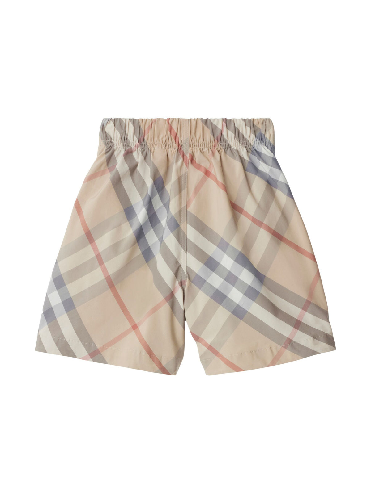 Check Cotton Blend Shorts