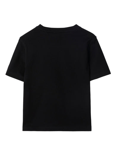 Check Label Cotton T-shirt