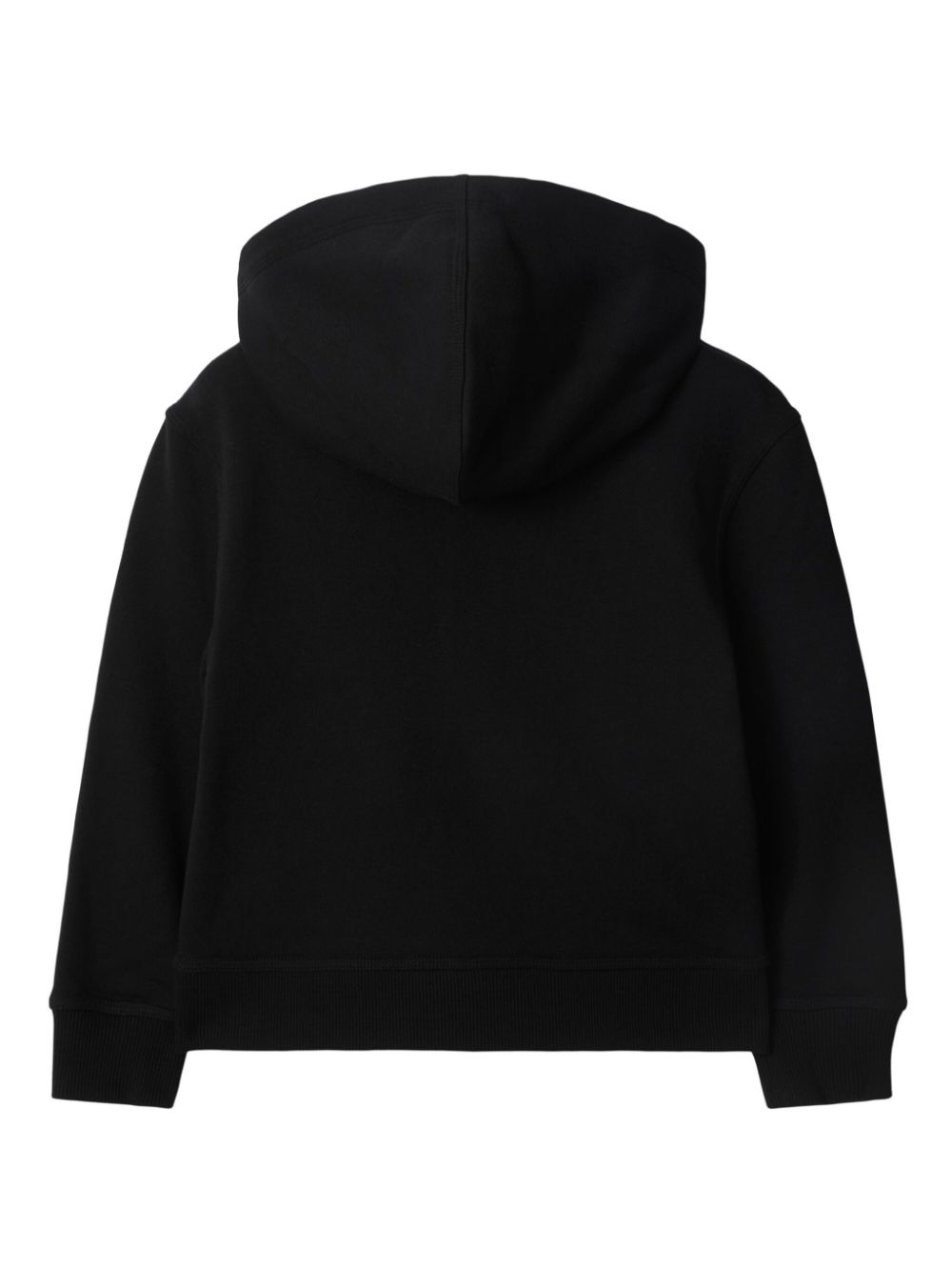 Hoodie with check label