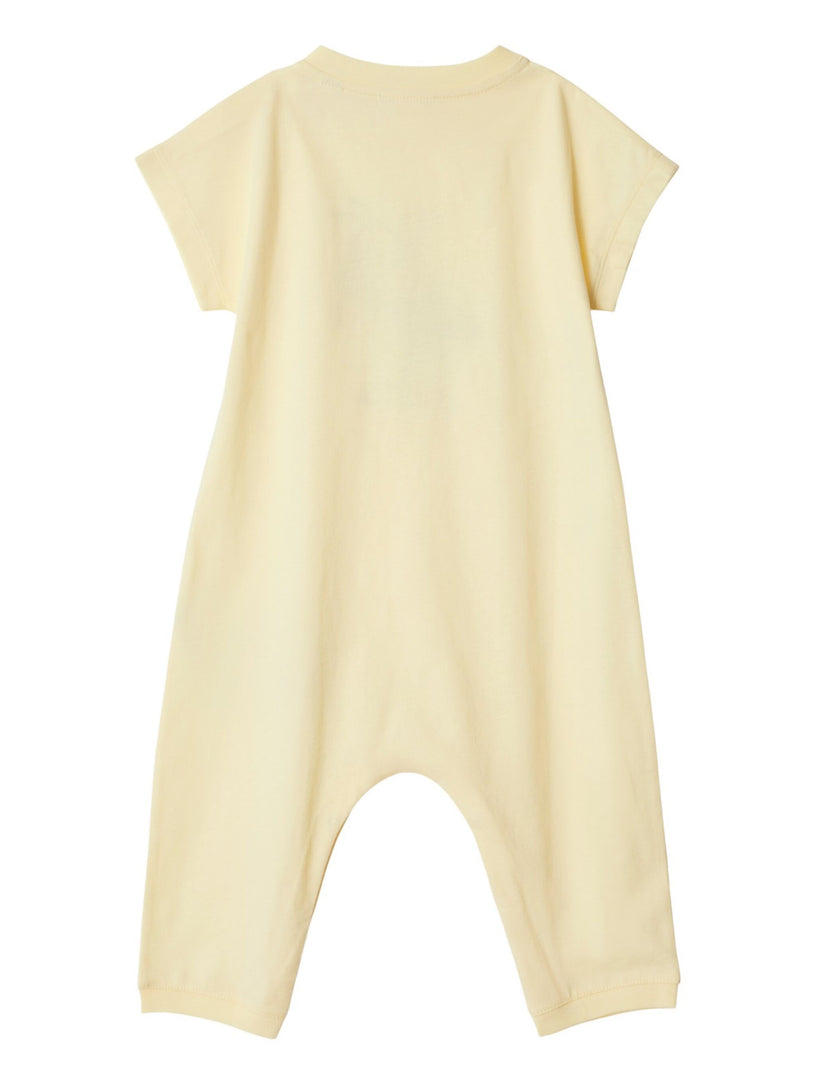 Cotton romper with bee