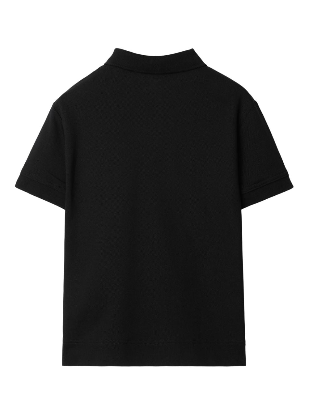 Cotton polo shirt with Check label
