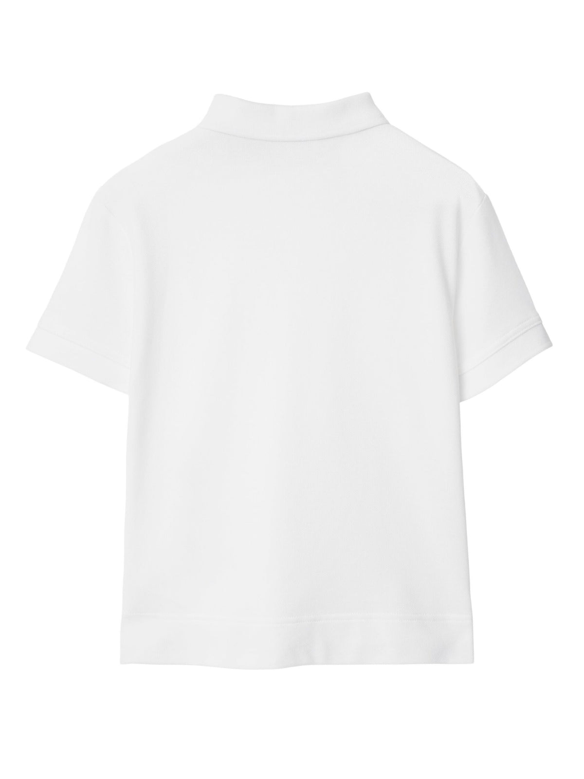 Cotton polo shirt with Check label